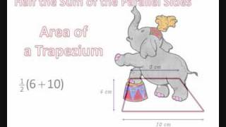 Area of a Trapezium  Pop Goes The Weasel [upl. by Tessler]