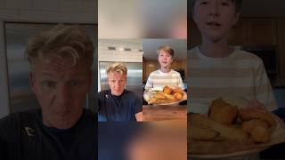 Colour me impressed  Those fish and chips look good  gordonramsay cooking [upl. by Yhtomit]