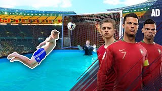 Van Persie DIVING HEADER Challenge  Ronaldos Road To The World Cup  EP 4 [upl. by Beeson569]