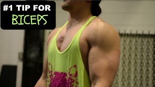 MY 1 TIP FOR GROWING BIGGER BICEPS [upl. by Eenafets]