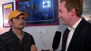 Brad Paisley Drops Hints On Preds Next Anthem Singer [upl. by Arrej19]