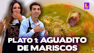 El Gran Chef Famosos PROGRAMA 2 de noviembre  Plato uno Aguadito de mariscos  LATINA EN VIVO [upl. by Dorice]