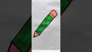 How to Draw Pencil ✏️ for Kids drawing shorts [upl. by Allsopp]