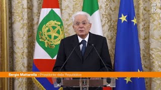 Mattarella quotLa giustizia amministrativa rafforza la democraziaquot [upl. by Eirret]