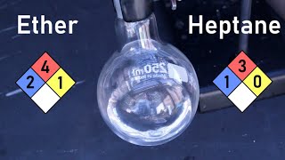 Diethyl Ether and Heptane from Starting Fluid  Obtaining Lab Solvents episode 1 [upl. by Marylin]