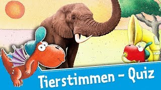 TierstimmenQuiz  Der kleine Drache Kokosnuss – Ratespiel für Kinder – Neues von der Dracheninsel [upl. by Elleinnod977]