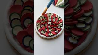 Ratatouille cookie🍅🥒 recipes and supplies linked in my bio cookiedecorating asmr oddlsatisfying [upl. by Ahsier89]