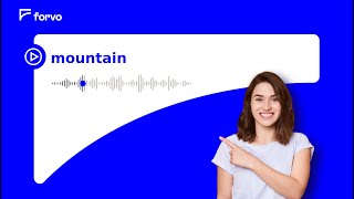 How to pronounce mountain in English [upl. by Tapes]