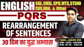 09🛑English  PQRS 🛑30 दिन का युद्ध अभ्यास 🛑English Practice Classes By Anil Jadon Sir [upl. by Anitram]