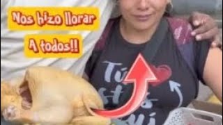 Regalo pollo lleno de dinero a madre que trabaja por sus hijos nos hizo llorar😭❤️ [upl. by Elyak]