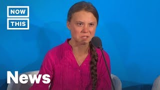 Greta Thunberg Gets Angry With World Leaders At UN Climate Summit  NowThis [upl. by Halian]