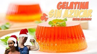 ¿CÓMO HACER UNA GELATINA  Gelatina SIN AZÚCAR  Snack saludable [upl. by Sikko]