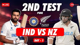 🔴IND vs NZ Test Live Score  India vs New Zealand 2nd Test day 1 [upl. by Annahc]