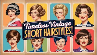 Top 6 Timeless Vintage Short Hairstyles Still Trending Today 1920s to 1970s [upl. by Alue]