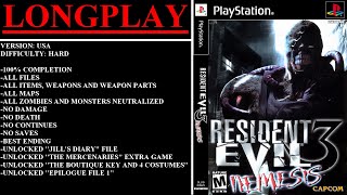 Resident Evil 3 Nemesis USA PlayStation  Longplay  Hard Difficulty  Best Ending Path [upl. by Atcliffe]