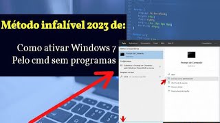 quotComo ativar Windows 7 pelo CMD Tutorial passo a passoquot Método 2024 [upl. by Saihttam]