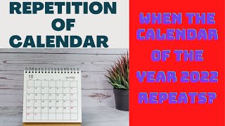 Calendar Reasoning Tricks  Calendar of the Year Repeats in how Many Years  Calendar Repeats Cycle [upl. by Lubet]