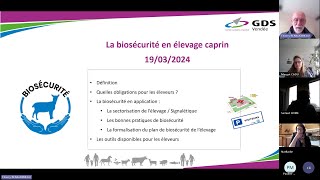 Webinaire Sanitaire et biosécurité en élevage caprin  Les bons réflexes [upl. by Ahteral921]