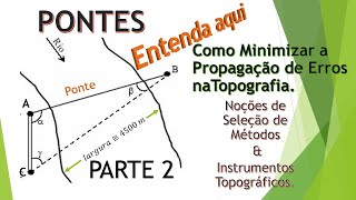 Pontes PARTE 2 Como minimizar a propagação erros na Topografia Uso da triangulação [upl. by Faxan749]