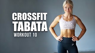 20 MIN CROSSFIT TABATA  DAY 10  Level 3  Advanced Exercises with weights dumbbells [upl. by Annovahs]