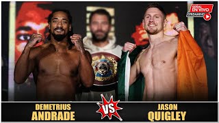 Demetrius Andrade vs Jason Quigley Pelea en Vivo AndradeQuigley [upl. by Raviv895]