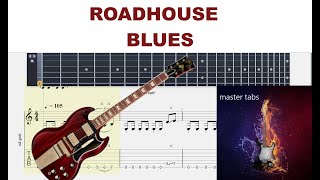 ROADHOUSE BLUES thedoors  Guitar Tab  tutorial MastertabsBestFreeYoutubeMusic pop rock [upl. by Onailime669]