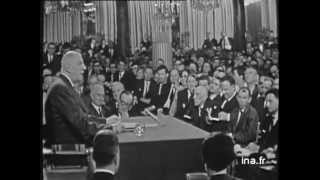 Conférence de presse GENERAL DE GAULLE 9 septembre 1965  Archive vidéo INA [upl. by Llekim951]