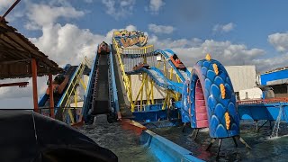 Aqua Valley Owen Curry onride Currys Fun Park Portrush August 2024 [upl. by Massiw]