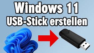 Windows 11 USB Stick erstellen  Offiziell  Media Creation Tool  Download ISO mit Rufus [upl. by Aehsat]