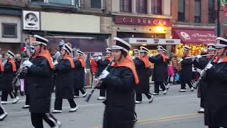 2018 Massillon Tiger Swing Band at the Massillon Holiday parade [upl. by Rendrag262]