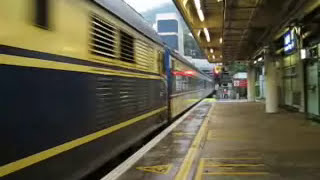 KCR Railfanning on KCR East Rail Kowloon Tong Station Rainy Day [upl. by Landry]