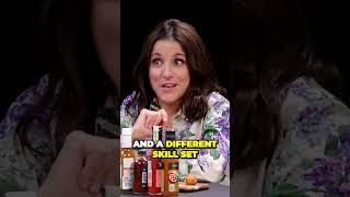 Julia LouisDreyfus Fires Her Publicist While Eating Spicy Wings  Hot Ones [upl. by Rayna977]