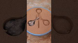 Metal Casting EP 731  molding  Making brush and spoon molding  metal making  Experiment [upl. by Jezabelle]