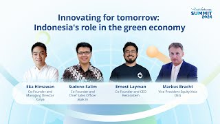 Indonesia’s role in the green economy  East Ventures Summit 2024 [upl. by Kin544]