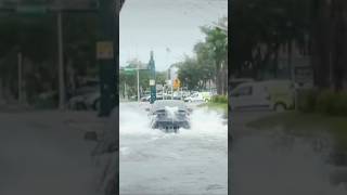 😂😂😂🐳 autó elektromosauto tesla flood funny cars waterdamage fail viral [upl. by Huberty]