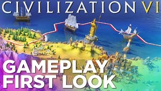 Civilization VI 52 Minutes of GAMEPLAY [upl. by Henghold]