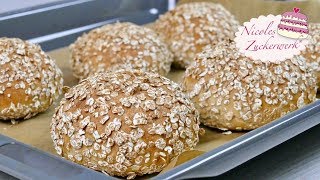 Dinkelbrötchen I Brot einfach selbst backen I lecker und gesund I Rezept von Nicoles Zuckerwerk [upl. by Jahdai]