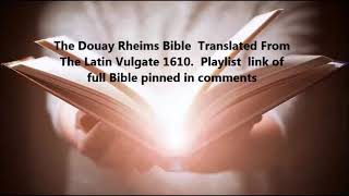 The Douay Rheims Bible GENESIS [upl. by Nets]