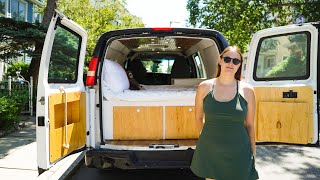 Building a Bed and Storage Drawers in my Chevy Express Van Conversion [upl. by Schilit]