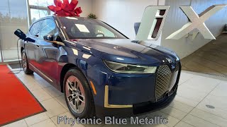 2023 BMW iX xDrive50 Phytonic Blue Metallic on Mocha [upl. by Siri]