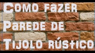 Como fazer parede com tijolos de demolição parede com tijolo rústico assentar tijolo decorativo [upl. by Retsevlys]