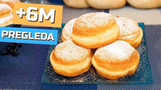 Krofne recept  Donut  Krapfen [upl. by Yelrihs]