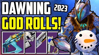 Dawning 2023 PVE Loot Guide  Best Weapons amp Perks Destiny 2 [upl. by Airtal882]