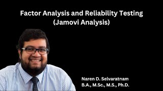 Factor analysis exploratory amp confirmatory and reliability testing via Jamovi [upl. by Studdard]