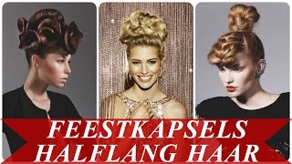 Feestkapsels halflang haar [upl. by Aynod465]