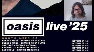 ¡OASIS EN ARGENTINA CHILE Y BRASIL  CONCIERTOS CONFIRMADOS SUDAMÉRICA [upl. by Nylaehs991]