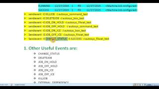 Unix Autosys Job Sendevent [upl. by Ahsille]