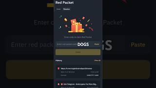 DOGS red packet code in binance 21November 2024 [upl. by Eydnarb]