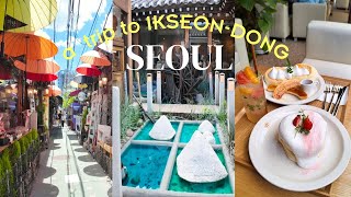 A trip to Ikseondong Hanok Village  Most iconic cafes  Korean clothing and accessory stores [upl. by Norb]