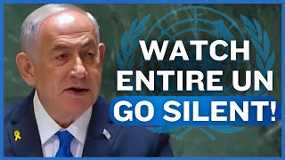 WATCH BB Netanyahu Makes Entire UN SPEECHLESS After Chilling Statement About Israel [upl. by Nelli]